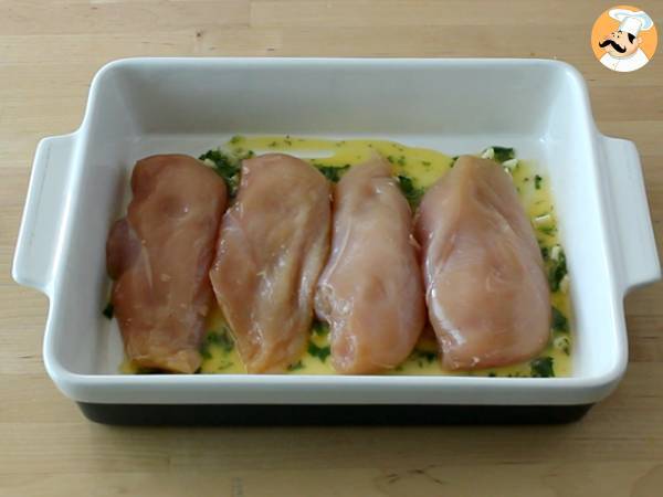 Ugnsbakad kyckling med citron - Beredning steg 2