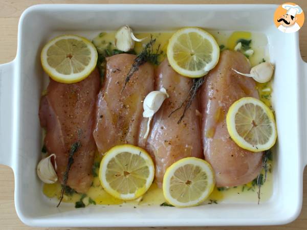 Ugnsbakad kyckling med citron - Beredning steg 4