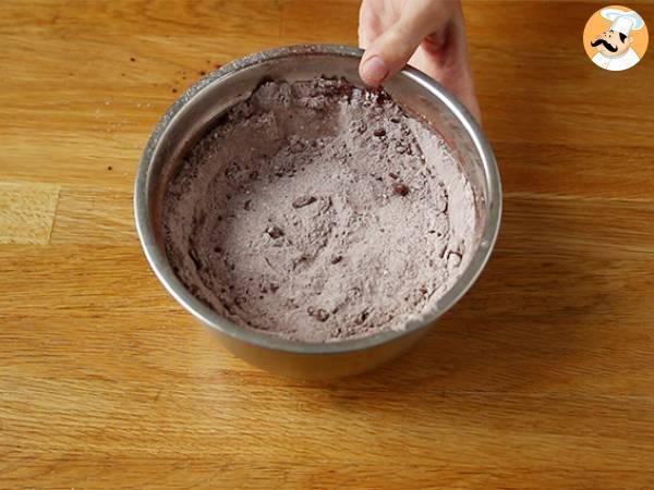 Majonnäs- och chokladkaka - Beredning steg 1