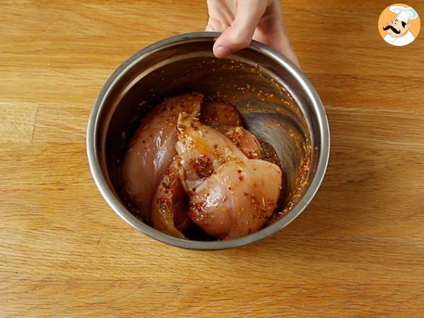Bakad kyckling med honung och senap - Beredning steg 2