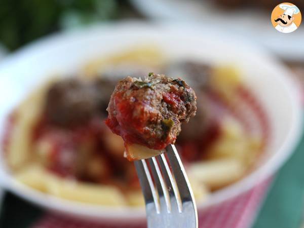 Köttbullar av nötkött och parmesan - Beredning steg 5