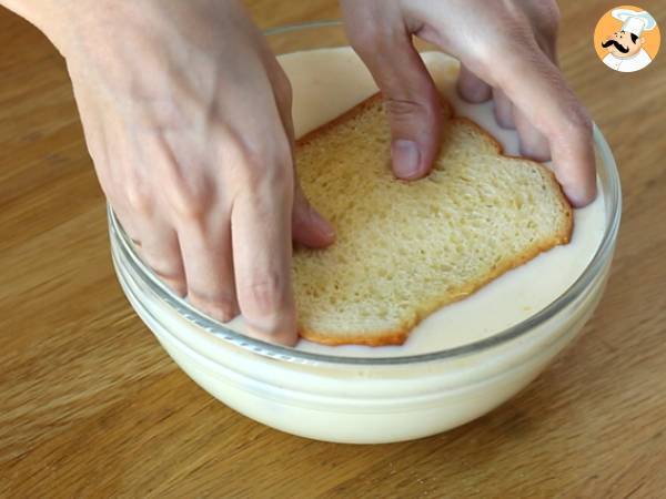 Franska toast med jordnötssmör och sylt - Beredning steg 3