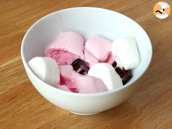 Chokladpopcorn med marshmallow - Beredning steg 3
