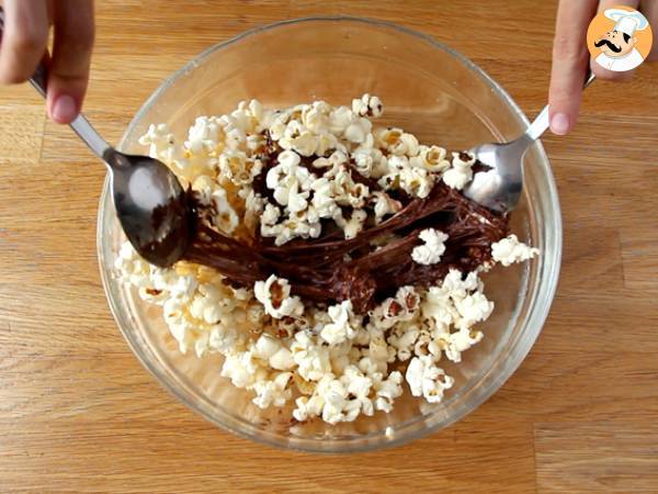 Chokladpopcorn med marshmallow - Beredning steg 5