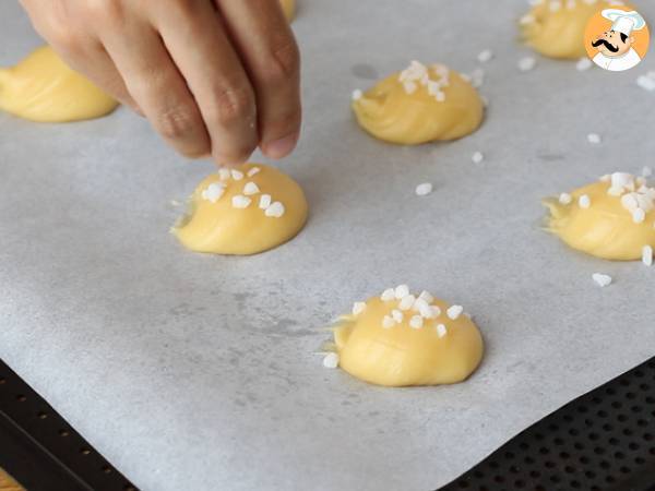 Chouquettes, choux med pärlsocker - Beredning steg 4