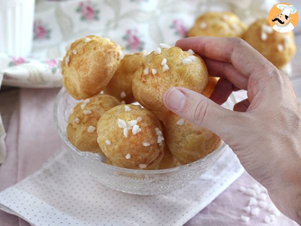 Chouquettes, choux med pärlsocker - Beredning steg 6