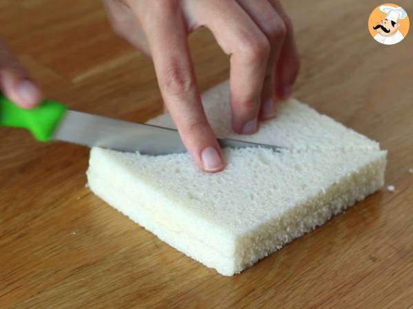 Origami överraskningsbröd med stjärna - Beredning steg 2