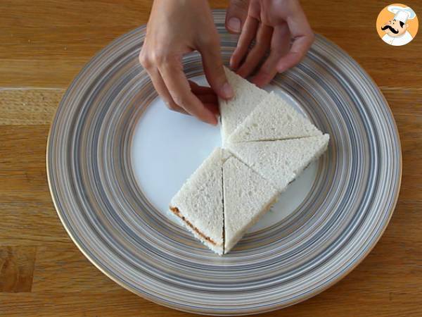 Origami överraskningsbröd med stjärna - Beredning steg 4