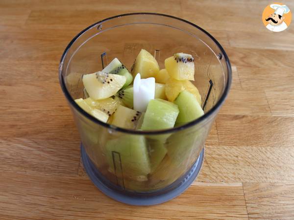 Kiwi-glass - Beredning steg 1