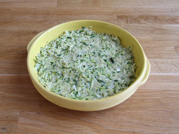Omelett med zucchini och quinoa - Beredning steg 4