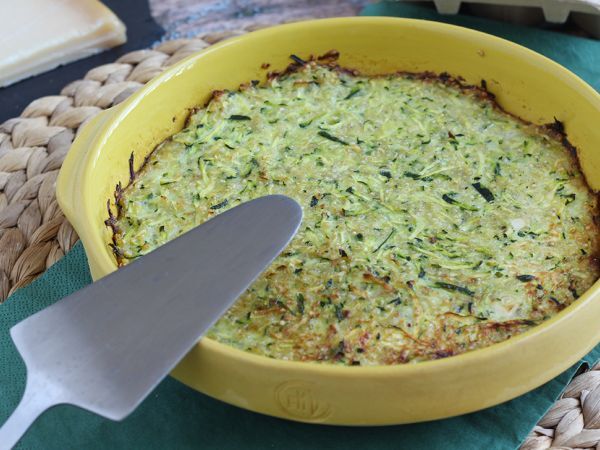 Omelett med zucchini och quinoa - Beredning steg 5