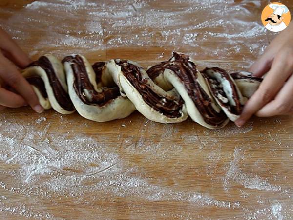 Babka brioche med choklad och hasselnötter - Beredning steg 7