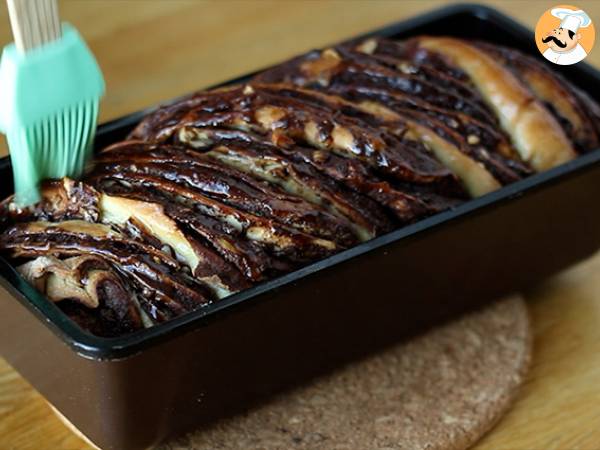 Babka brioche med choklad och hasselnötter - Beredning steg 9
