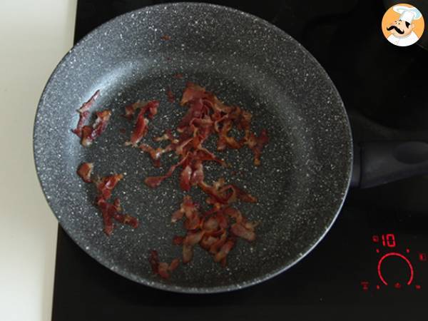 Pasta med fikon och pancetta - Beredning steg 1