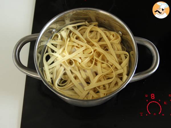 Pasta med fikon och pancetta - Beredning steg 3