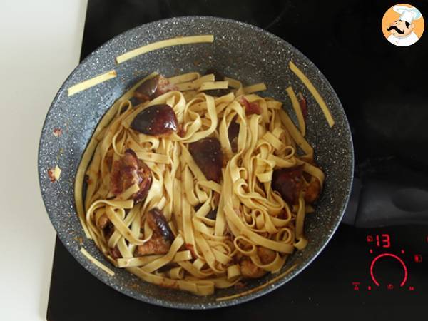 Pasta med fikon och pancetta - Beredning steg 5
