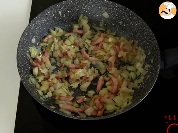 Bakad potatis fylld med bacon och ost - Beredning steg 2