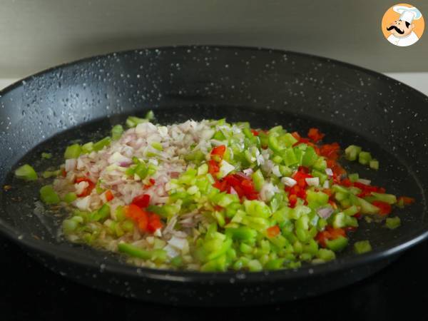 Enkelt ris med bläckfisk - Beredning steg 3