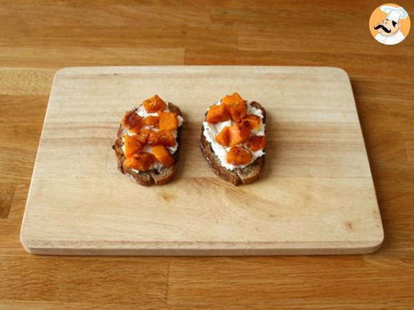 Butternut ricotta och äggsmörgåsar - Beredning steg 2
