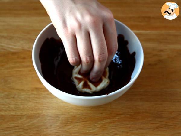 Mini chokladvåfflor - Beredning steg 5