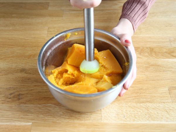 Pumpa- och kokosnötskaka (lätt) - Beredning steg 1