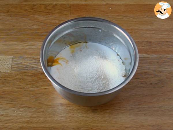 Kokosnötspudding i mikrovågsugnen på 8 minuter - Beredning steg 2