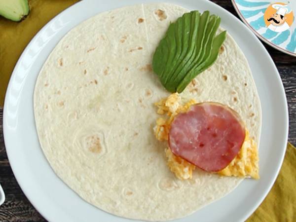 Grillad wrap i brunchstil - Tortilla Wrap Hack - Beredning steg 2