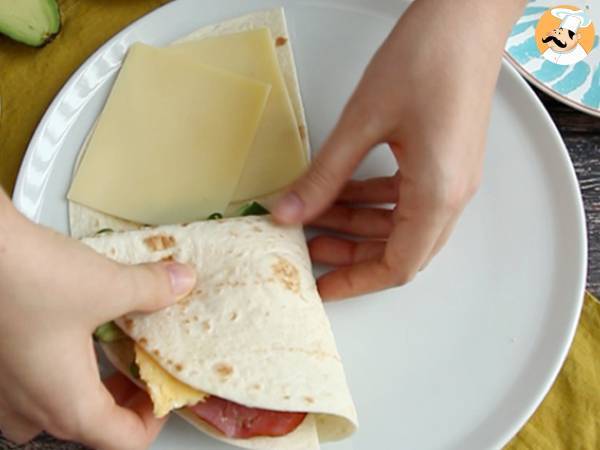 Grillad wrap i brunchstil - Tortilla Wrap Hack - Beredning steg 5