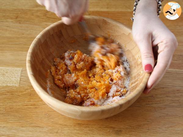 Butternutcrumble med hasselnötter - Beredning steg 2