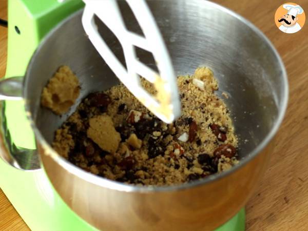 Chokladkakor med jordnötter och mandlar - Beredning steg 2