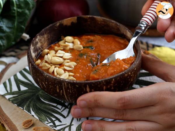 Afrikansk soppa: tomat, jordnöt och mangold - Afrikansk jordnötssoppa - Beredning steg 5