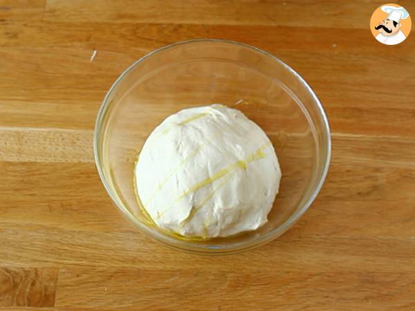 Focaccia med blommor - focaccia konst - Beredning steg 3