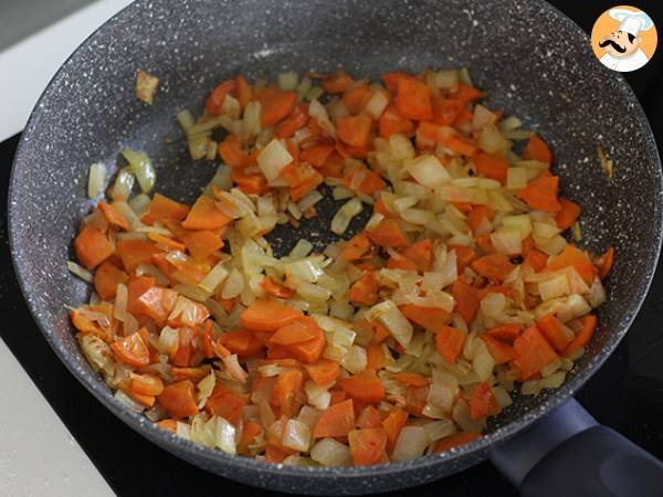 Vegetarisk spaghetti bolognese! - Beredning steg 2