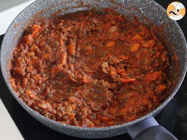 Vegetarisk spaghetti bolognese! - Beredning steg 3