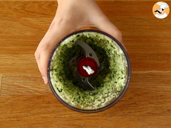 Biffar med zucchini och fetaost - Beredning steg 1