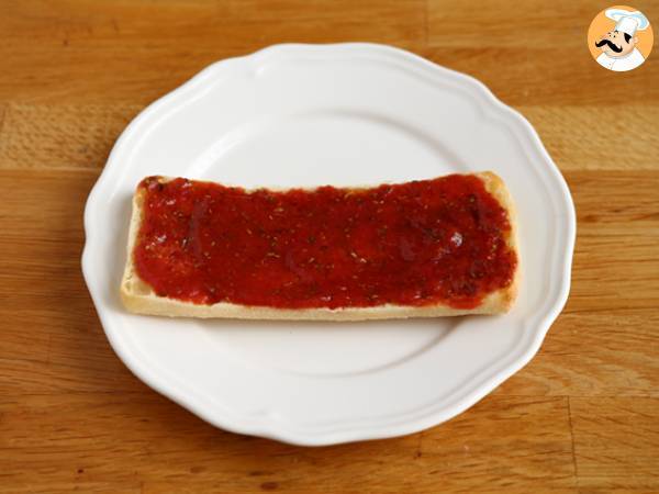 Panini med chorizo och emmentaler - Beredning steg 1