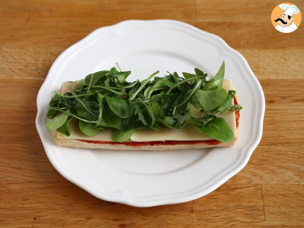 Panini med chorizo och emmentaler - Beredning steg 3