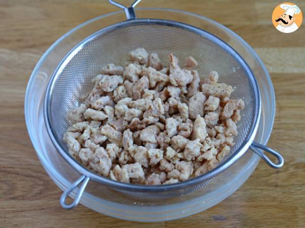 Vegetariska fajitas med texturerat sojaprotein - Beredning steg 1