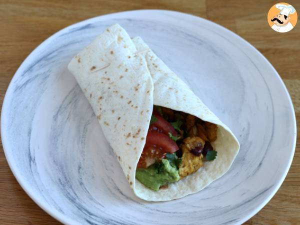 Vegetariska fajitas med texturerat sojaprotein - Beredning steg 5
