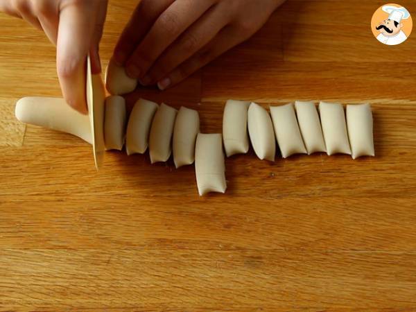 Gyozas med kyckling, morötter och champinjoner - Beredning steg 5