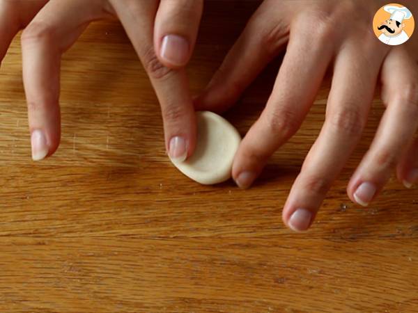 Gyozas med kyckling, morötter och champinjoner - Beredning steg 6