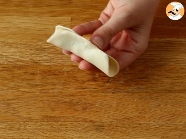 Gyozas med kyckling, morötter och champinjoner - Beredning steg 8