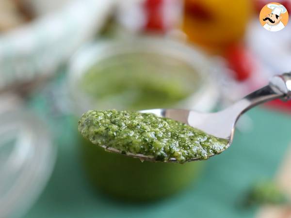 Hemlagad grön pesto - pesto alla genovese - Beredning steg 4