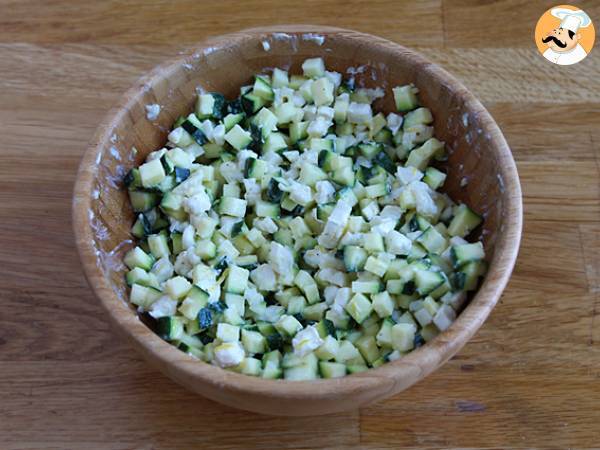 Sallad med zucchini, getost och citron - Beredning steg 4