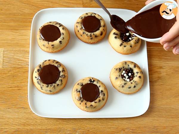Kaka med chokladtiger - krispig ganache - Beredning steg 8