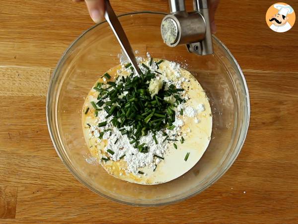 Terrin av zucchini och rökt lax - Beredning steg 3