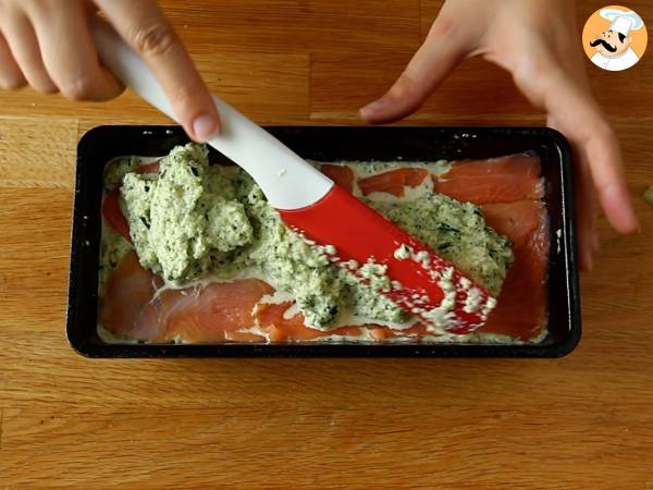 Terrin av zucchini och rökt lax - Beredning steg 6