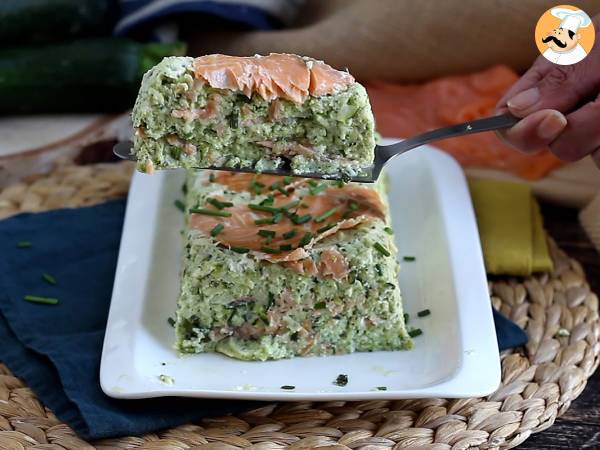 Terrin av zucchini och rökt lax - Beredning steg 8