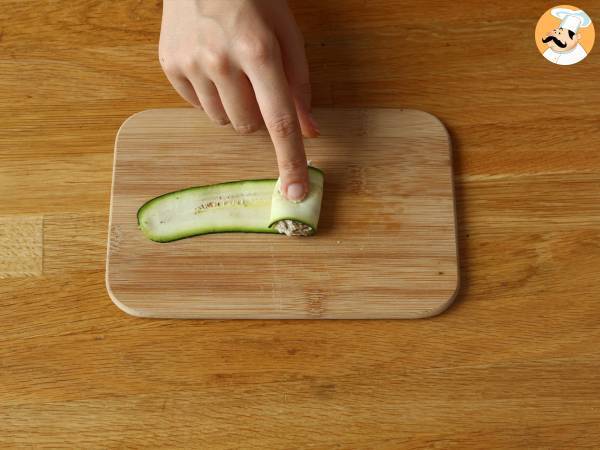 Rullar med zucchini och sardiner - Beredning steg 3