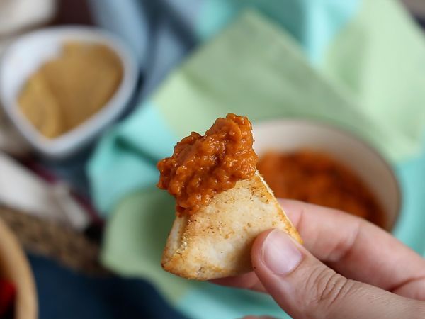 Pitabrödschips - snabb och enkel recept - Beredning steg 5